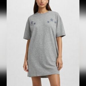 Marc Jacobs Studded Star Sweatshirt Dress Tunic